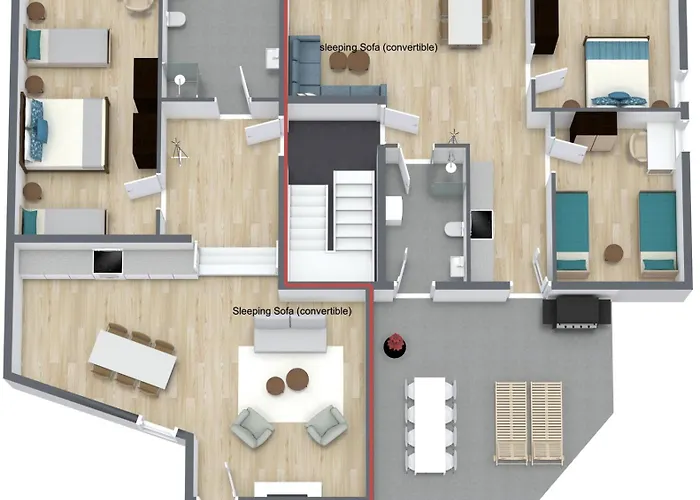 Homebase Am Schloss - Perfekt Fuer Gruppen - 4 - 1 Haus 度假居 *